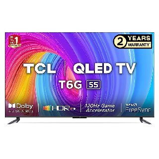 Buy TCL 55 inches 4K Ultra HD Smart QLED Google TV at Rs.37490 (After Rs.4000 coupon off + Rs.9500 SBI & ICICI Bank Card EMI)
